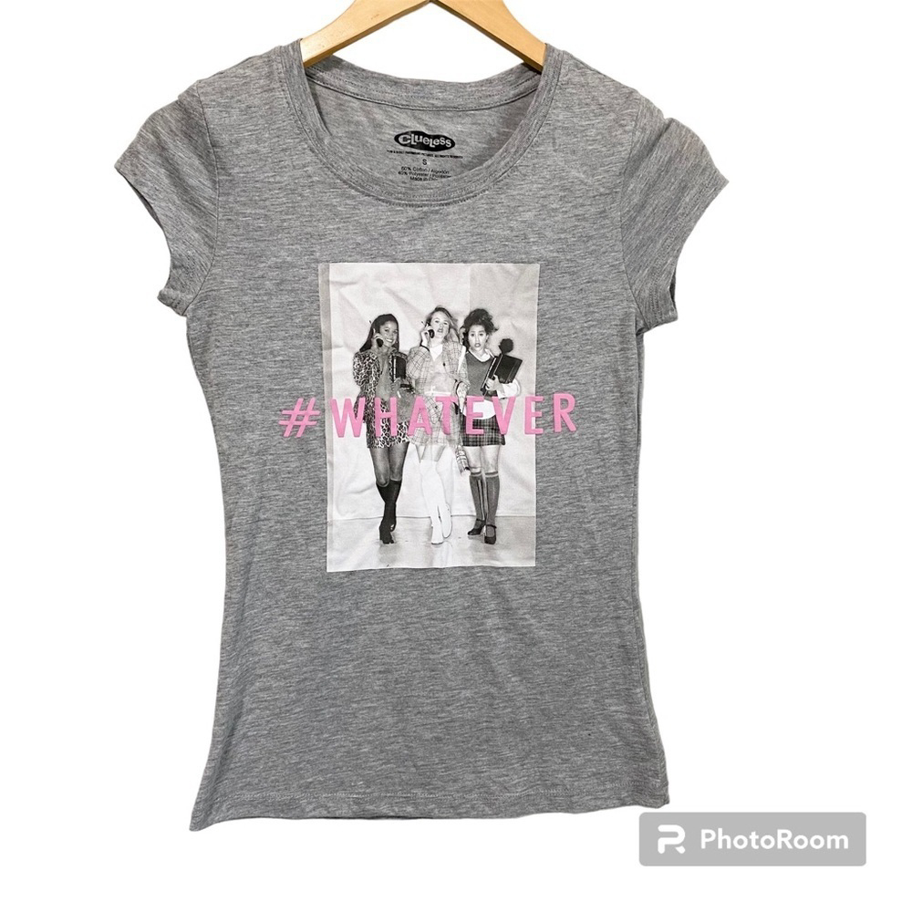 Clueless gray short sleeve tee shirt top #whatever size small